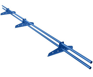 Снегозадержатель трубчатый NewLine L=3000 мм, (3 опоры) RAL 5005 (Сигнально-синий)