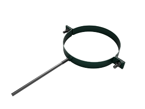 Крепление водосточных труб усиленное, шпилька, диаметр 150 мм, RAL 6005 (Зеленый мох)