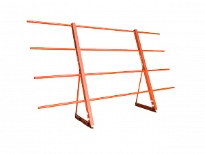 Ограждение кровли со снегозадержанием на Фальц H=1200мм L=2000мм Эконом RAL 2004