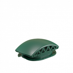 Кровельный вентилятор (черепаха) для металлочерепицы Viotto зеленый (RAL 6005)