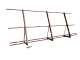 Ограждение кровли со снегозадержанием H=1200мм L=3000мм Оптимальное RAL 3009