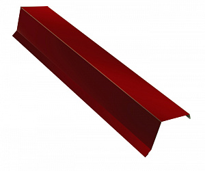 Планка ветровая, длина 2 м, Порошковое покрытие, RAL 3011 (Коричнево-красный) 