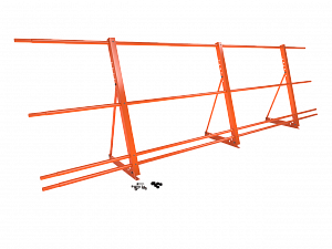 Ограждение кровли со снегозадержанием H=900мм L=3000мм Эконом RAL 2004