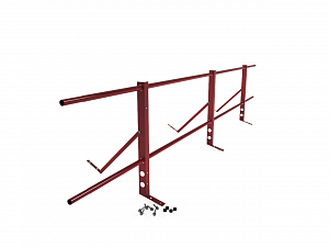 Ограждение кровли упрощенное H=600мм L=3000мм Zn RAL 3003
