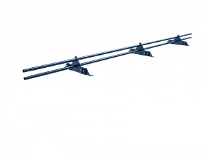 Снегозадержатель трубчатый на Фальцевую кровлю ХК РОЛЛЕД+ с круглой трубой d25мм L=3000мм (3 опоры 1,5мм)