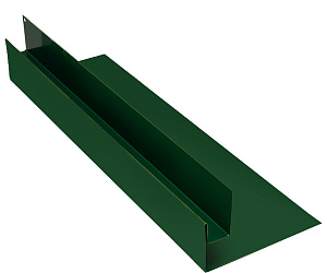 Планка оконная, длина 3 м, Полимерное покрытие, RAL 6005 (Зеленый мох)