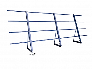 Ограждение кровли H=1200мм L=3000мм Zn RAL 5002 (3 Трубы)