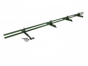 Снегозадержатель Трубчатый 40\20х1.5мм L=3000мм (4 Опоры) Zn RAL 6002