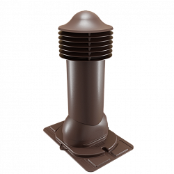 Труба вентиляционная с универсальным проходным элементом утепленная d=125-650 Viotto коричневый (RAL 8017)