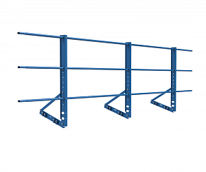 Ограждение кровли на фальц "РОЛЛЕД+" ХК H=900 L=3000мм с 1-ой доп. трубой (труба 40х20)