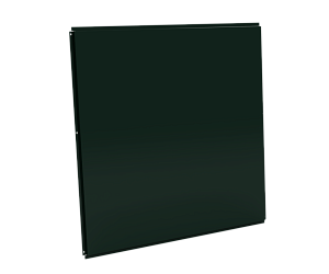 Фасадная кассета 1160х1160 открытого типа, толщина 1,2 мм, RAL 6005 (Зеленый мох)