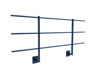 Ограждение кровли ROLLED парапетное сварное угловое H=900мм L=2000мм с 3-я трубами