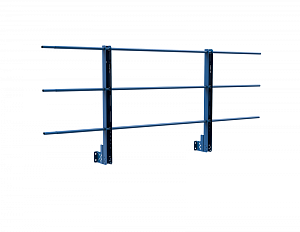 Ограждение кровли "РОЛЛЕД+" парапетное сборное ХК H=900 L=2000мм с 1-ой доп. трубой ГОСТ 53254-2009