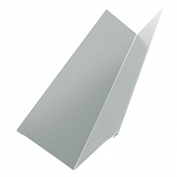 Угол внутренний металлический, длина 3 м, Порошковое покрытие, RAL 9002 (Серо-белый) 