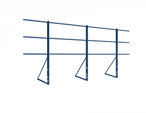 Ограждение DECO Оптимальное H=1200 L=3000мм с 3-я трубами (ТУ)