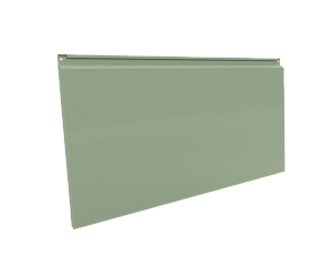 Фасадная кассета 1160х530 закрытого типа, толщина 1,2 мм, RAL 6019 (Бело-зеленый)