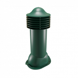 Труба вентиляционная для металлочерепицы утепленная d=125-650 Viotto зеленый (RAL 6005)
