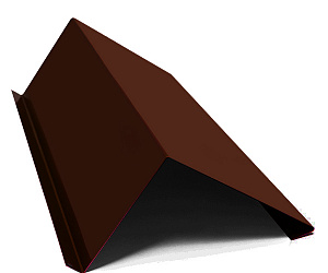 Планка примыкания нижняя, длина 3 м, Порошковое покрытие, RAL 8017 (Шоколадно-коричневый)