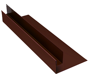 Планка оконная, длина 2.5 м, Полимерное покрытие, RAL 8017 (Шоколадно-коричневый)
