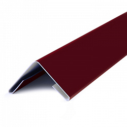 Угол внешний металлический, 1.25м, Порошковое покрытие, RAL 3005 (Винно-красный)