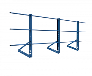 Ограждение кровли "РОЛЛЕД+" ХК H=900 L=3000мм с 1-ой доп. трубой (труба 40х20) ГОСТ 53254-2009 