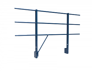 Ограждение кровли ROLLED парапетное сборное ХК H=1200мм L=2000мм с 3-я трубами