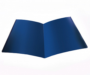 Планка Ендовы, длина 1.25 м, Полимерное покрытие, RAL 5005 (Сигнальный синий)