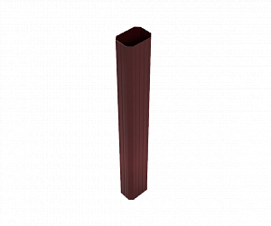 Труба водосточная прямоугольная, длина 2.5 м., RAL 3011 (Коричнево-красный)
