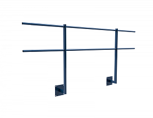 Ограждение кровли ROLLED парапетное сварное угловое H=900мм L=2000мм с 2-я трубами