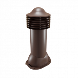 Труба вентиляционная для металлочерепицы утепленная d=110-550 Viotto коричневый (RAL 8017)