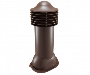 Труба вентиляционная для металлочерепицы утепленная d=110-550 Viotto коричневый (RAL 8017)