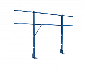 Ограждение DECO парапетное сборное ХК H=1200мм L=2000мм с 2-я трубами (ТУ)