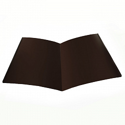 Планка Ендовы нижняя, длина 2.5 м, Порошковое покрытие, RAL 8019 (Серо-коричневый)
