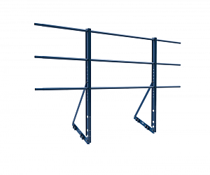 Ограждение ROLLED на Фальцевую кровлю Эконом H=1200мм L=2000мм с 1-ой доп. трубой