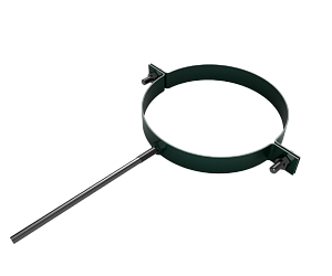 Крепление водосточных труб усиленное, шпилька, диаметр 160 мм, RAL 6005 (Зеленый мох)
