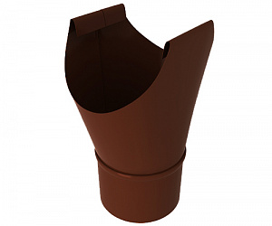 Воронка сливная, диаметр 120/90 мм, Порошковое покрытие, RAL 8017 (Шоколадно-коричневый)