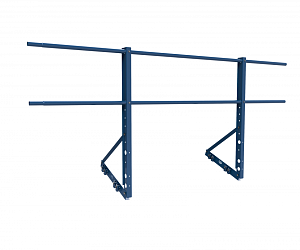 Ограждение ROLLED на Фальцевую кровлю Эконом H=900мм L=2000мм с 2-я трубами