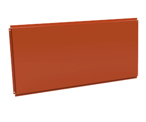 Фасадная кассета 1160х530 открытого типа, толщина 0,7 мм, RAL 2004 (Чистый оранжевый)