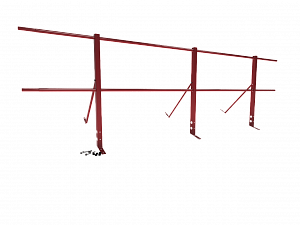 Ограждение кровли упрощенное H=900мм L=3000мм Zn RAL 3003