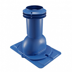 Выход вентиляции канализации с универсальным проходным элементом Viotto сигнально-синий (RAL 5005)