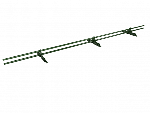 Снегозадержатель Трубчатый на Фальц 25х2.0мм L=3000мм (3 Опоры) Zn RAL 6002