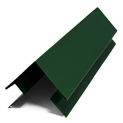 Угол внешний сложный, 1.25м, Порошковое покрытие, RAL 6005 (Зеленый мох)