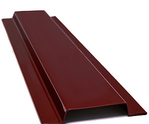 Нащельник для сэндвич-панелей, длина 3 м, Полимерное покрытие, RAL 3005 (Винно-красный)