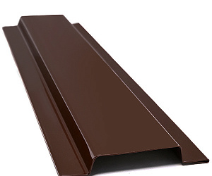 Нащельник для сэндвич-панелей, длина 2.5 м, Порошковое покрытие, RAL 8017 (Шоколадно-коричневый)