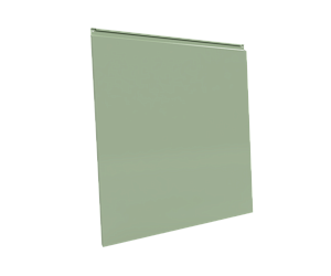 Фасадная кассета 1160х1140 закрытого типа, толщина 1,2 мм, RAL 6019 (Бело-зеленый)