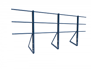 Ограждение кровли ROLLED Оптимальное Унивесальное H=1200мм L=3000мм с 1-ой доп. трубой