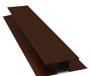 Н профиль соединительный, длина 2 м, Полимерное покрытие, RAL 8017 (Шоколадно-коричневый)