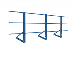 Ограждение кровли на фальц "РОЛЛЕД+" ОЦ H=900 L=3000мм с 1-ой доп. трубой (труба 40х20)