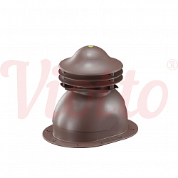 Универсальный выход вентиляции для готовой мягкой и фальцевой кровли Viotto коричневый (RAL 8017)
