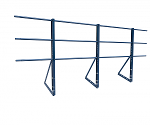 Ограждение кровли ROLLED Универсальное Эконом H=1200мм L=3000мм с 1-ой доп. трубой